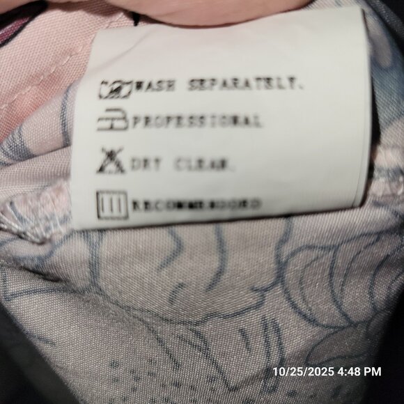 Misslook Tunic Shirt Womens Floral Flowers 3/4 Bell Sleeve 3X V-neck Festive - Picture 6 of 6